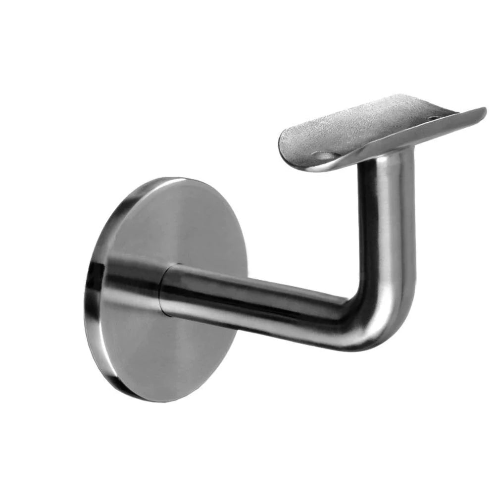 [HRB3X2] Handrail Bracket - Wall Mount - 3X2&quot;W/ Round Saddle - RAMPE EN VERRE