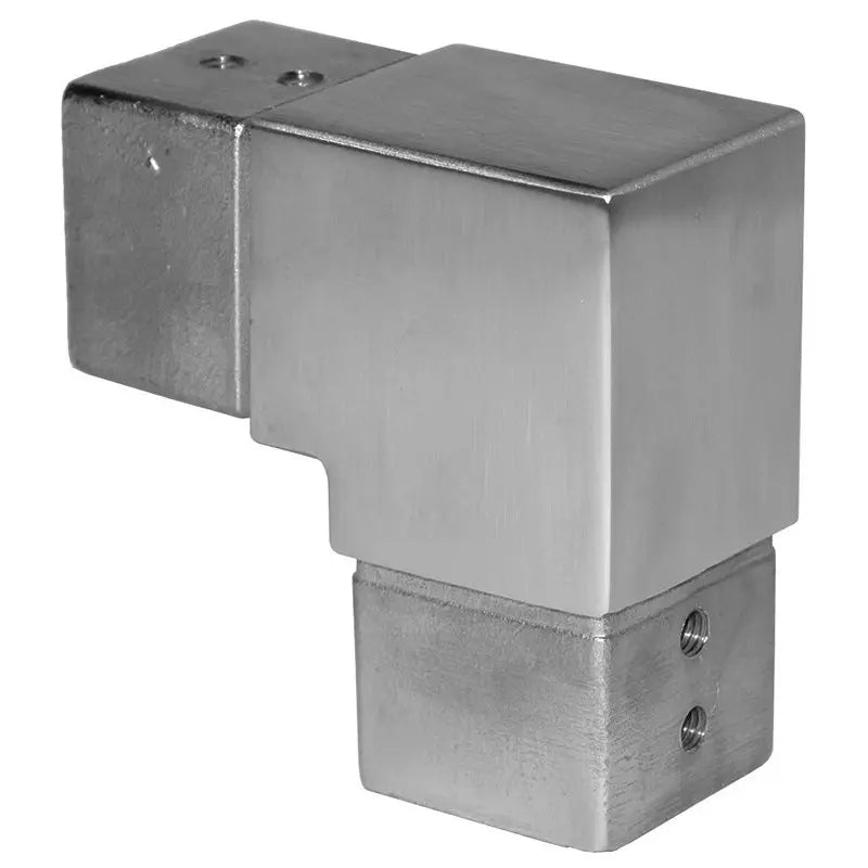 [CC40] Connector For 40mm Square Caprail - Fixed 90° Vertical - RAMPE EN VERRE