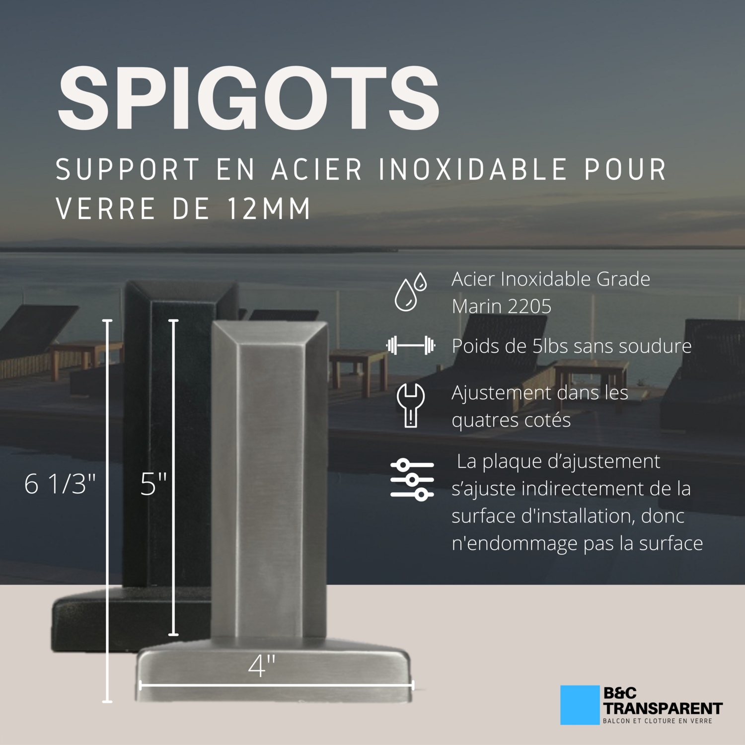 Spigot - RAMPE EN VERRE